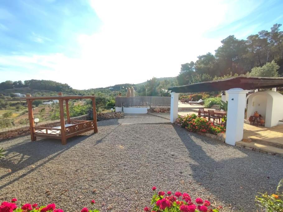 Casa Can Lluc Con Piscina, Jardin Y Vista Al Campo Сан-Мигель-де-Балан Экстерьер фото