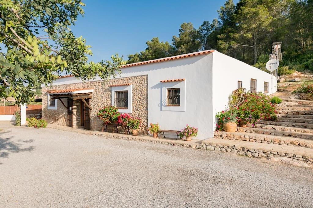Casa Can Lluc Con Piscina, Jardin Y Vista Al Campo Сан-Мигель-де-Балан Экстерьер фото