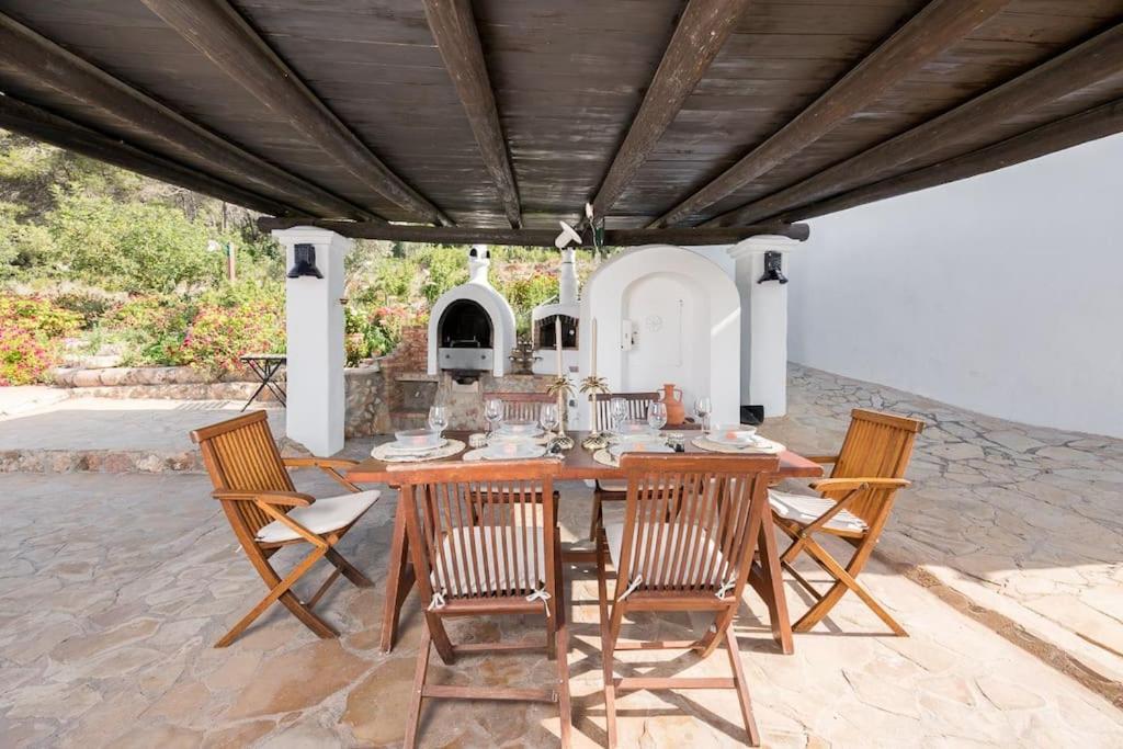Casa Can Lluc Con Piscina, Jardin Y Vista Al Campo Сан-Мигель-де-Балан Экстерьер фото