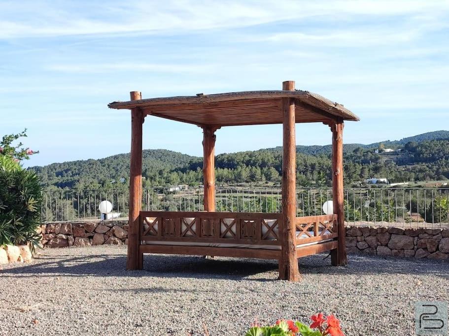 Casa Can Lluc Con Piscina, Jardin Y Vista Al Campo Сан-Мигель-де-Балан Экстерьер фото