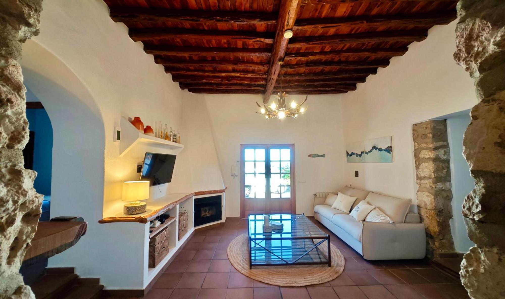 Casa Can Lluc Con Piscina, Jardin Y Vista Al Campo Сан-Мигель-де-Балан Экстерьер фото